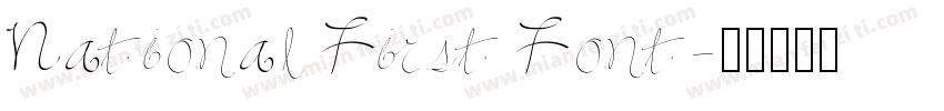 National First Font字体转换